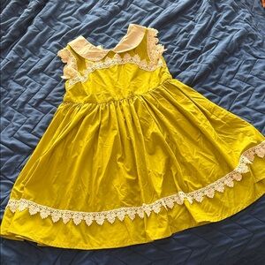 One of a kind Only Little Once Chartreuse dress
